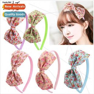 Hair Bands Crushed Children Fabric Jewelry Flower Student