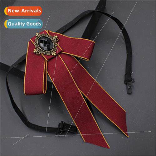 New Bow Tie Collar Flower Tie Retro Fashion Multi-color Elas