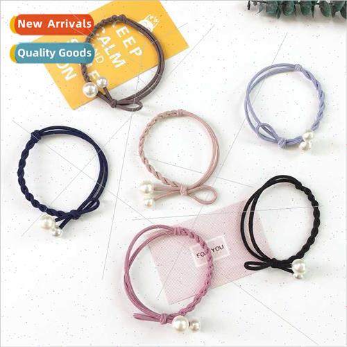 Korea handmade knotted pearl hair band hair accessories simp