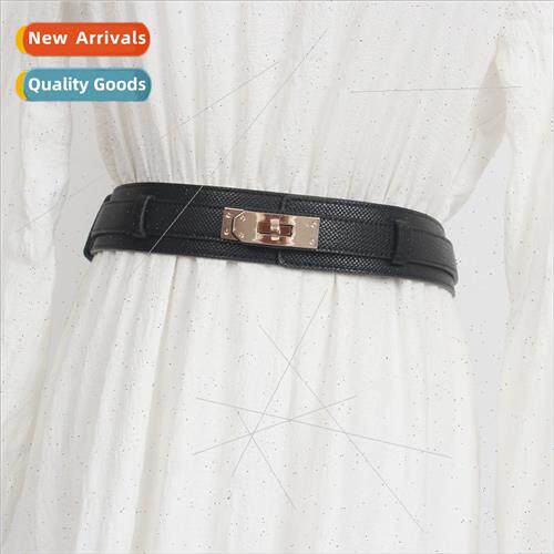 New lock buckle wide belt female two-way adjustable girdle b