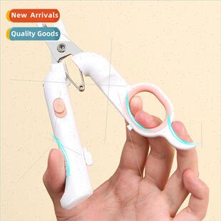 Cat Nail Clippers Nail Sharpener LED ght Nail Scissors Cat D