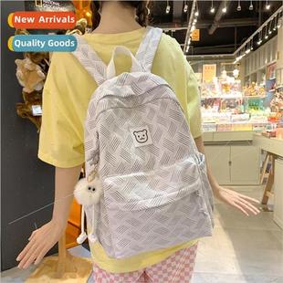 capacy large travel backpack computer schoolbag simple Korea