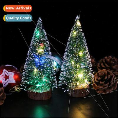 Green Cedar LED ghts Glowing Pine Needle Tree Christmas Deco
