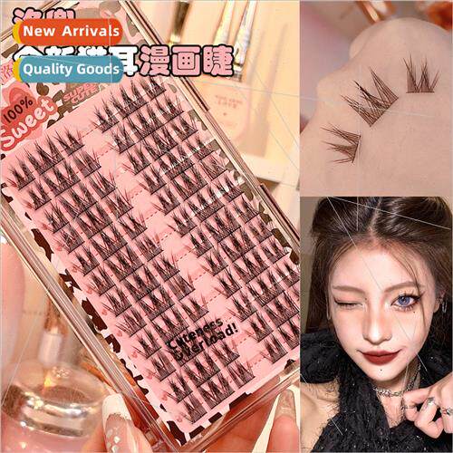 Pure desire cat ears false eyelashes single cluster segmente