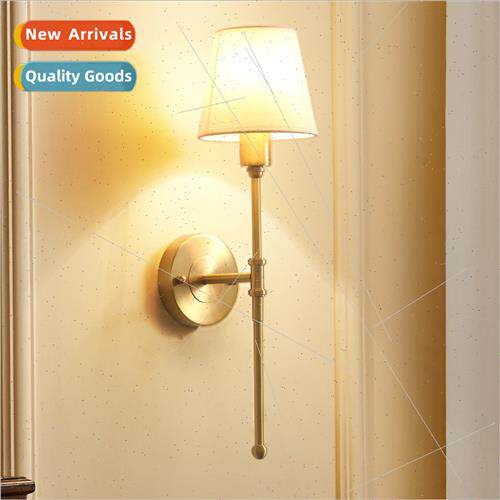 American all copper wall lamp bedroom bedside lamp mirror la