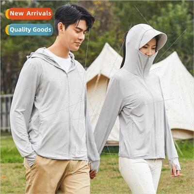 Summer new ice silk sunscreen jacket female riding couple ja