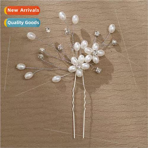 Europe bridal jewelry handmade rhinestone U-shaped plate hai
