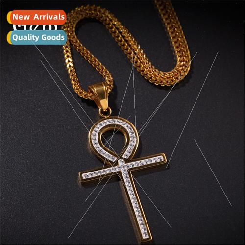 stainless steel Ankh Key Cross Pendant High Grade Stainless