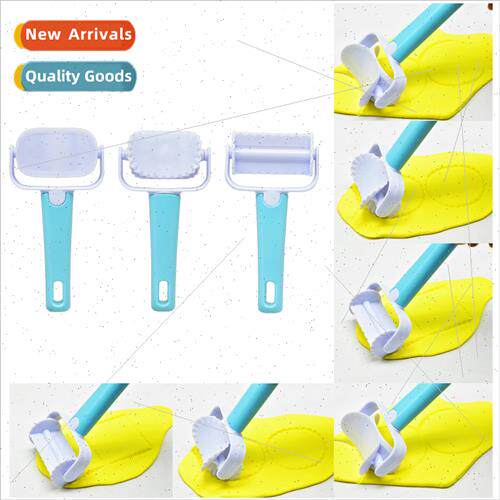 DIY Baking Tools Round Gear Shape Rectangle Cookie Roller Cu