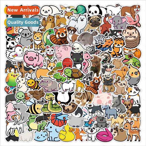 200 cartoon cute animals graffiti stickers trolley bags lugg