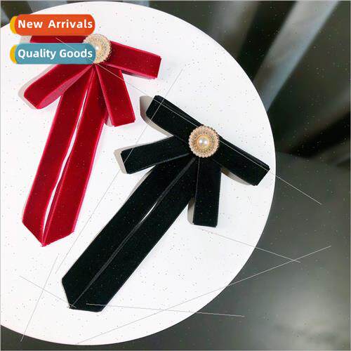 Korea solid color bow tie bow tie female students shirt doub