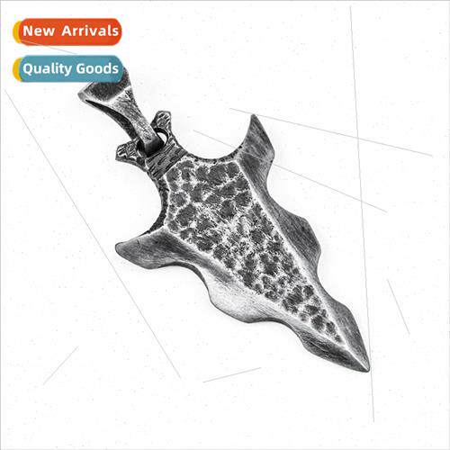 Europe tide men big sword pendant necklace punk hip-hop set
