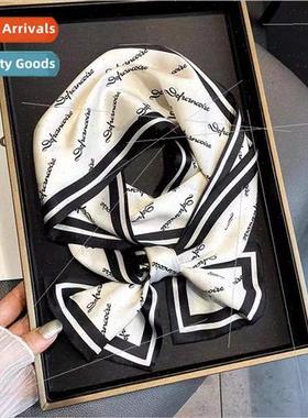 Long neckerchief scarf scarf tie bag silk scarf fluttering r