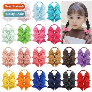 3inch dovetail bow Children band accessories leather hair