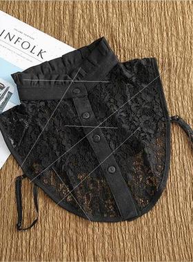 False collar lace female versatile artifacts shirt collar Ko