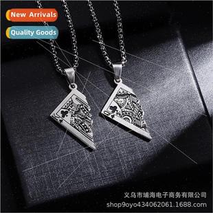 necklace ins cards women men tide pendant playing Europe