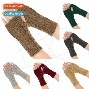 Autumn winter warm open-finger gloves outdoor cycling short