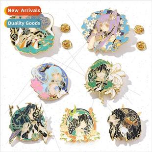 Wendy secon game badge metal elf Zhong brooch around God