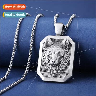 Coyote werewolf men pendant necklaces do old retro cold wind