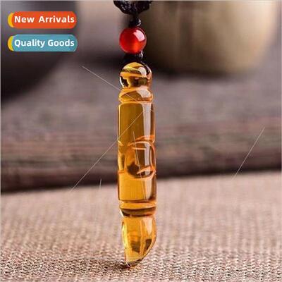 Citrine Wenchang Pen Red Rope Pendant Men Women Gifts 适用St