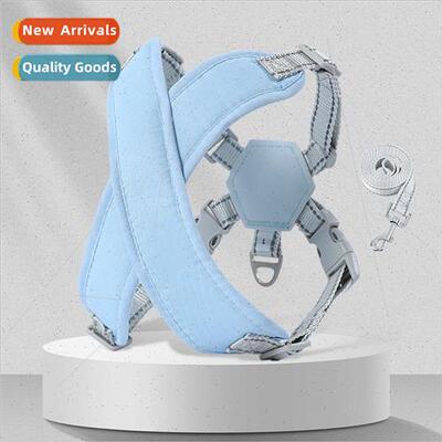 Dog Leash Vest Small Dog Adjustable Anti-breakaway Reflectiv