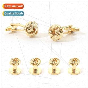 Men Shirt ne Textured Cufflinks Set Cufflinks Korean Dress B