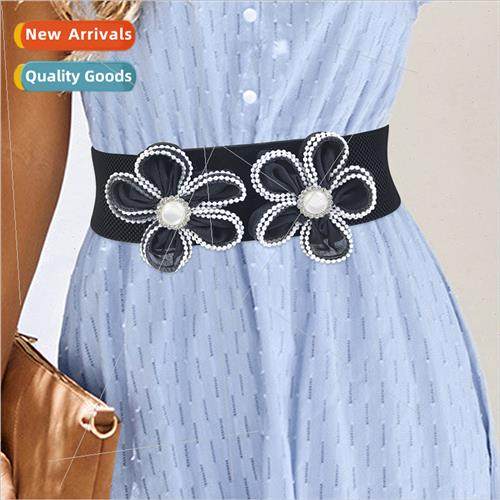 Wh dress decorative wide belt women casual fashion elastic w
