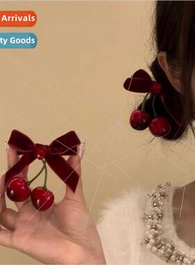 girl simulation cherry bow Japan atmosphere sense sweet rust