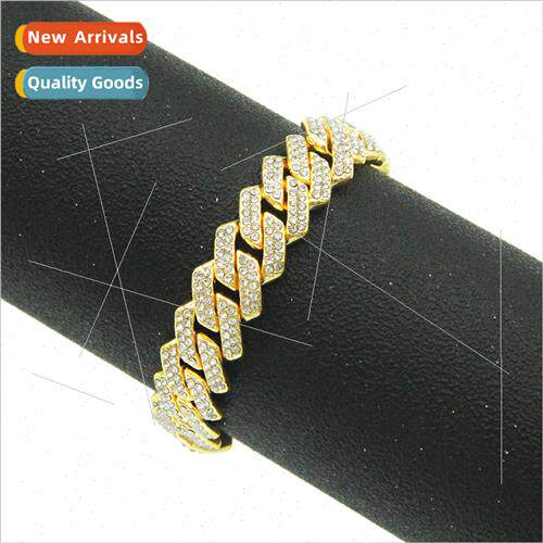 Europe cool alloy full diamond diamond bar Cuban chain brace