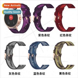 Woven Nylon Galaxy Can Gen5 Watch Fossil 适用Samsung Strap