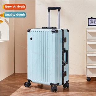 Multi-functional luggage aluminum frame 24-inch trolley case