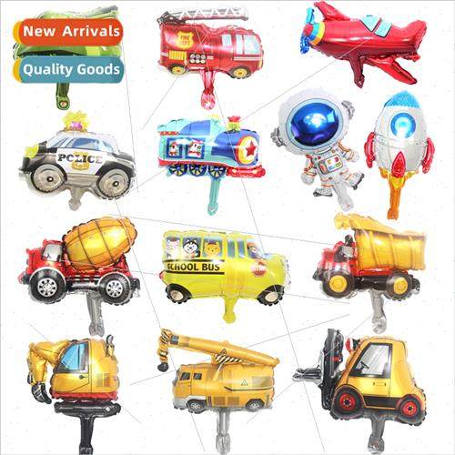 16 inch mini toy car aluminum film balloon tank police klift
