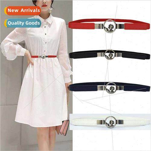 new elastic small belt female Korean wild dress decorative e