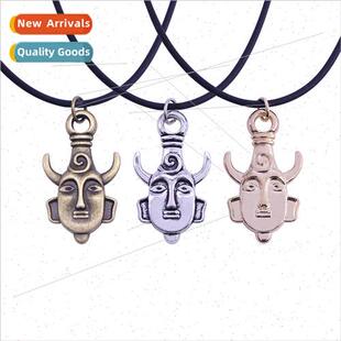 Europe jewelry evil ce cartoon Buddha head mask necklace al