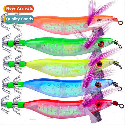 10cm/8.1g 5-color Banana Wood Shrimp Road Runner Fishing Ba