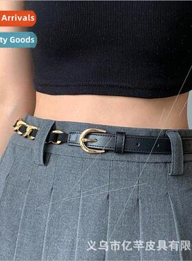 New waist chain ladies simple nd belt punk ins wind pants be