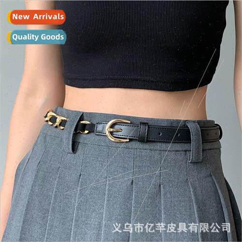 New waist chain ladies simple nd belt punk ins wind pants be