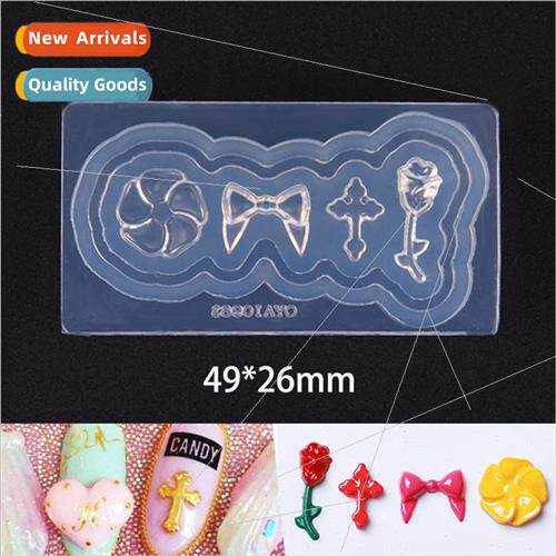 Nail Mould Animation Minnie Nail Grinder Roses Bow licone Mo