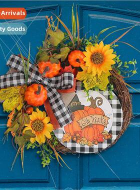 New Wooden gn Decorations Thanksgiving Sunflower Autumn Colo