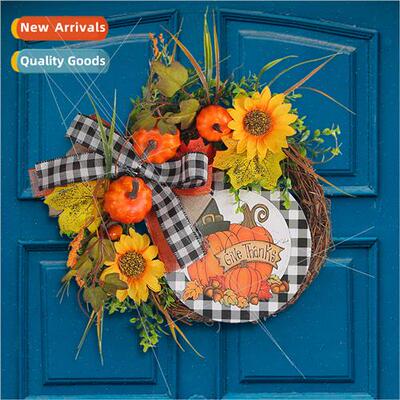 New Wooden gn Decorations Thanksgiving Sunflower Autumn Colo