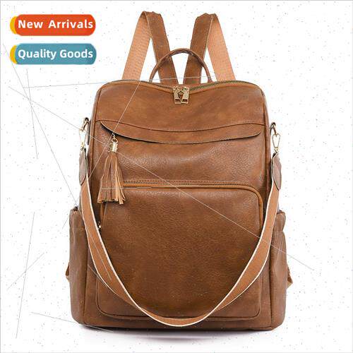 Shoulder bag new women retro backpack female 2023 large capa