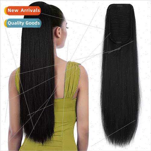 Europe women wigs long ponytail ponytail hair chemical fiber