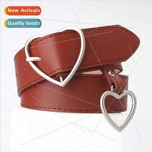 heart pin fashion new versatil simple love belt Color buckle