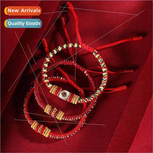 new Red Rope Vajra Knot Hand Rope Chinese Zodiac Buddha 925