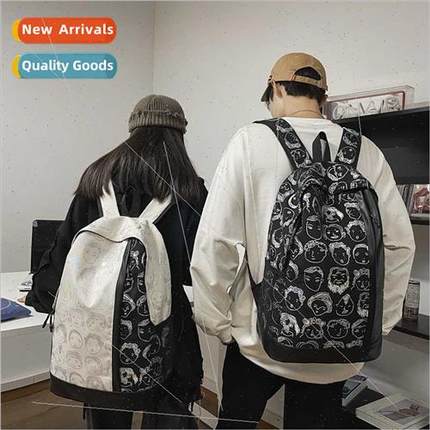 New 2023 fashion graffi nd shoulder bag men dark leisure bac