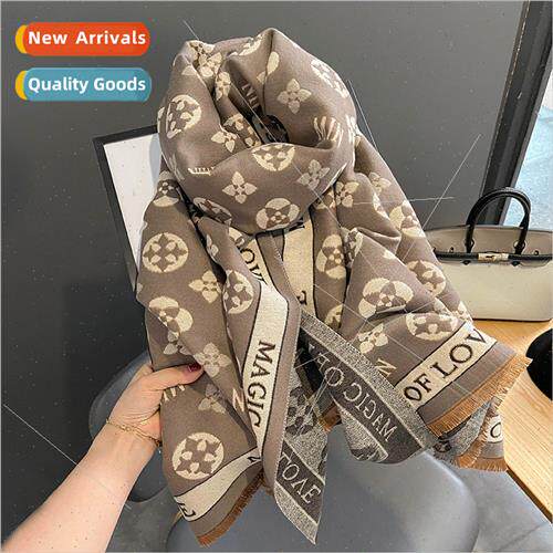 Autumn winter new fashion imation cashmere thickened warm sc