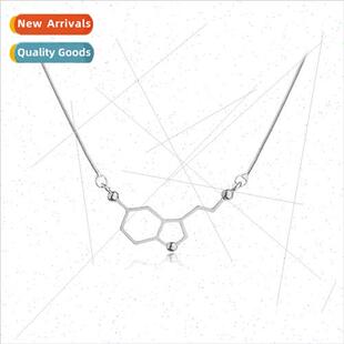 Europe dopamine molecule science student necklace love equat