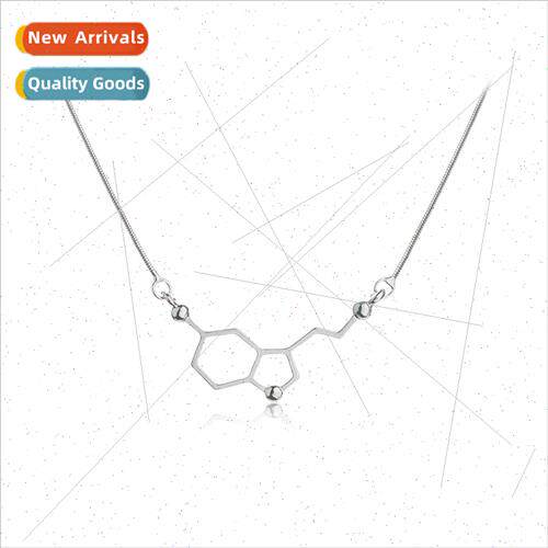 Europe dopamine molecule science student necklace love equat