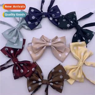 Bow Dot Tie Women Color Butterfly Solid Polka