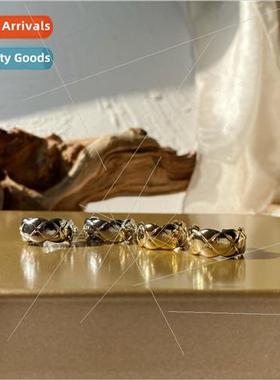 ins nd diamond lattice earrings copper plated fashion earrin